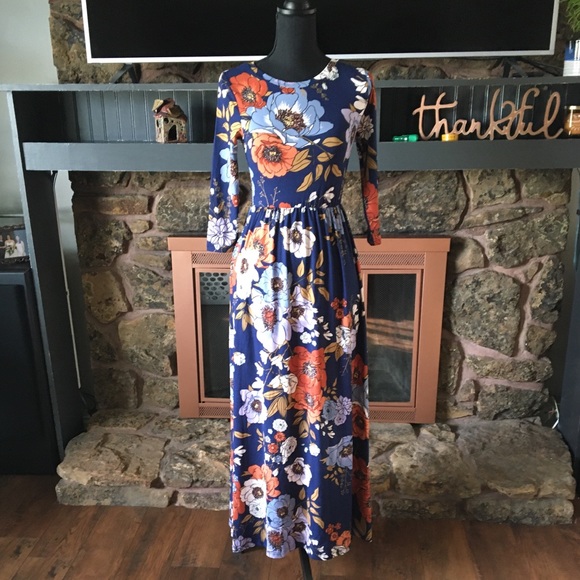 GORGEOUS Floral Maxi Dress - Sweet Salt - Picture 2 of 7